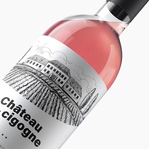 Etiqueta digital de vino para embarazadas: idea original para anunciar el nacimiento de un bebé: regalo imprimible para futuros abuelos o papás.