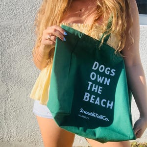 Hunde besitzen den Strand Jumbo Strand Einkaufstasche, Sommertasche, Sommer Einkaufstasche, große sollte Einkaufstasche, Bauernmarkttasche.
