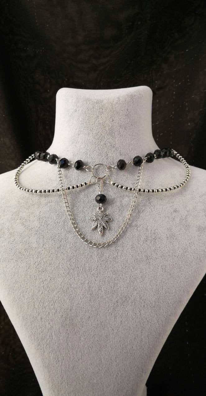 Fairy Grunge Necklace Y2k Jewelry Whimsigoth Black Goth Etsy
