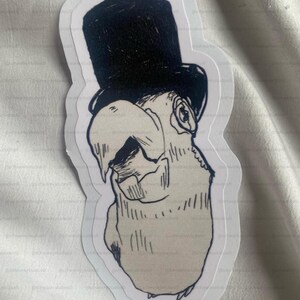 Distinguished Bird Sticker