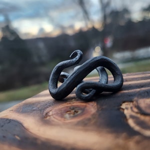 Hand forged hair-pin