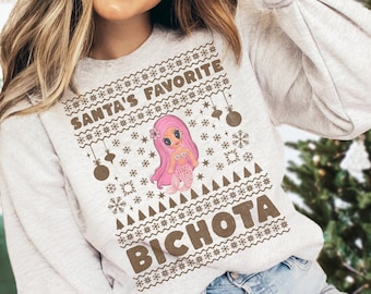 Karol G Shirt Funny Christmas Sweater Karol G Christmas Sweater Family Christmas Shirts Ugly Christmas Sweater Latina Shirts Latina Owned