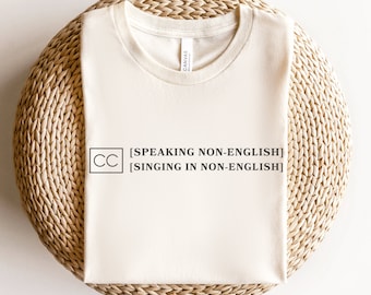 Speaking Non-English Unisex T-Shirt, Funny Meme Shirt