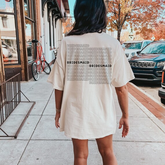 Oversized Bridesmaid T Shirts Bridal Party T Shirt Dress Bridesmaid Getting  Ready Outfits