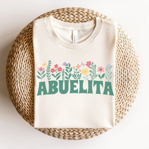 Abuela Gift Floral Abuela Shirt Spanish Grandma Shirt Spanish Pregnancy Announcement Abuelita Gift Dias De Las Madres Promoted to Grandma
