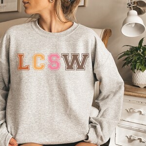 LCSW Heavy Blend Crewneck,social Worker Crewneck Gift,social Worker ...