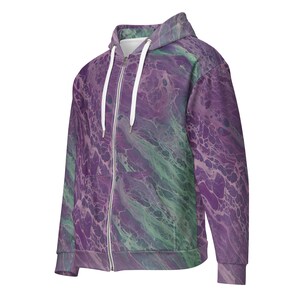 MRose Art Original Abstract Art Inspired  Unisex Zip Hoodie