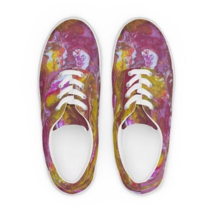 MRose Art Volcanic Women’s lace-up canvas shoes