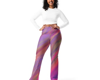 MRose Art Original Abstract Art Inspired Flare leggings