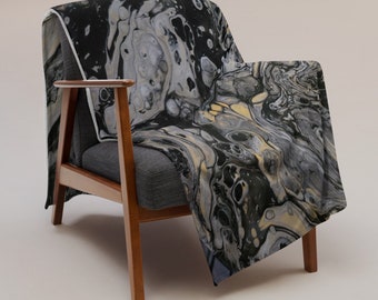 MRose Art MRose Art Evolved Original Abstract Art Inspired  Throw Blanket