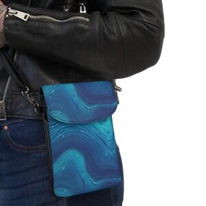 MRose Art Original Art Inspired Trendy Small Cell Phone Wallet, Stylish Crossbody Bag, Travel, Girls&#39; Night Out, Unique Gift