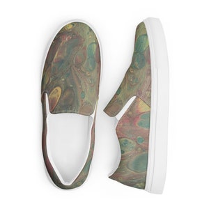 Chaussures sans lacets en toile pour hommes MRose Art Serenity
