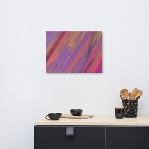 MRose Art Rainbow River Original Abstract Art Canvas Print