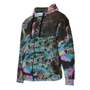 MRose Art Original Abstract Art Inspired Unisex Zip Hoodie