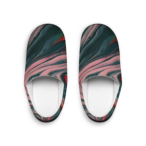 MRose Art Inspired Slippers for Women, House Shoes, Indoor Footwear, Cozy Winter Slippers, Slip-Ons, Soft Bedroom Slippers, Unique Gift