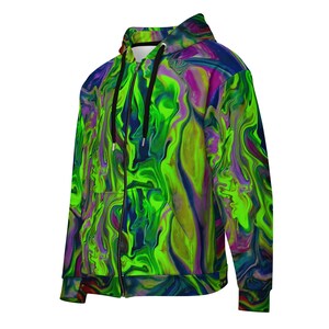 MRose Art Original Abstract Art Inspired  Unisex Zip Hoodie