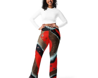 MRose Art Original Abstract Art Inspired Flare leggings