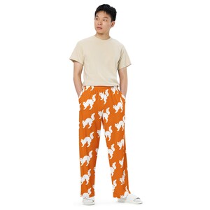 MRose Art Halloween Print Unisex Wide-Leg Pants