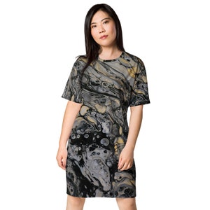 MRose Art MRose Art Evolved Original Abstract Art Inspired T-shirt dress