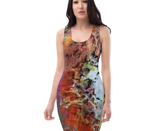 MRose Art Original Abstract Art Inspired Dress