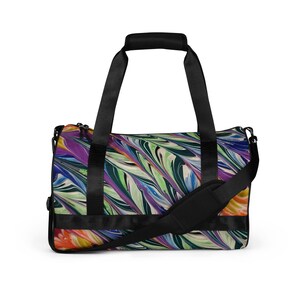 MRose Arts Swoosh Original Art Inspired Gym Bag