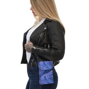 MRose Art Original Art Inspired Trendy Small Cell Phone Wallet, Stylish Crossbody Bag, Travel, Girls&#39; Night Out, Unique Gift