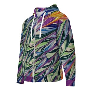MRose Art Original Abstract Art Inspired Unisex Zip Hoodie