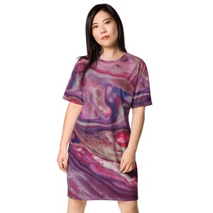MRose Art Original Abstract Art Inspired T-shirt dress