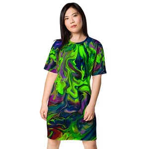 MRose Art Original Abstract Art Inspired T-Shirt Dress