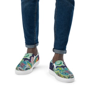 MRose Art Vivid Dreams Men’s slip-on canvas shoes