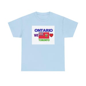 Ontario Toronto Unisex Heavy Cotton Tee - Canada Map Geography Travel Wanderlust Gift, Ontario Toronto Tee, Toronto Ontario T-Shirt,