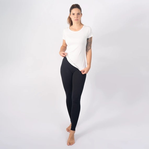Naturally Stretchy & Comfortable Organic Pima Cotton Leggings Women's 