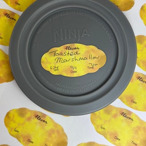 Removable Label Stickers for Ninja Creami Pint, Food Labels, Food Contents Date Labels, Freezer Labels, Halloween, Fall Colors, Autumn