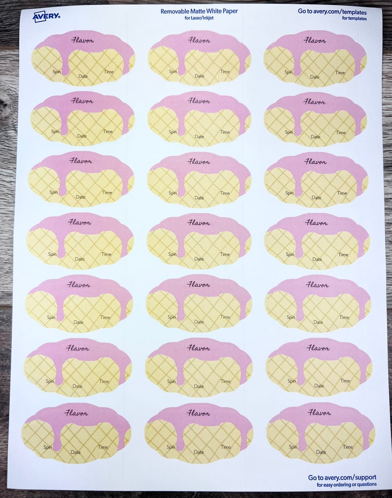 Stocking Labels Removable Removable Label Stickers for Ninja Creami Ice Cream Pint, Food Labels ...