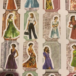 Mid-century, junk journal tickets