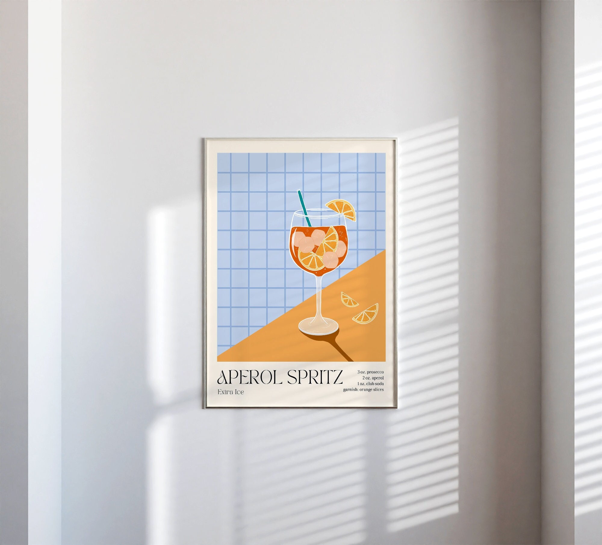 Aperol Spritz Poster Cocktail Poster Cocktail Print Aperol - Etsy