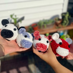 Cow Stress Ball Scented OR non-scented! | Cow Crochet Plushie | Stress Ball | Stress Toy | Lavender Scented Stress Ball |