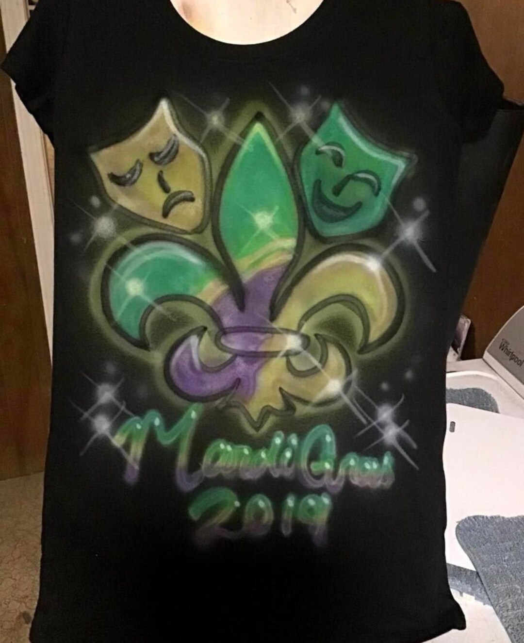 Custom Airbrush Mardi Gras Shirts Etsy
