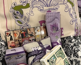 Favorite Little French Things - Francophile Gift, Lavender, Soap, Sachet, Chocolate, Tea Towel, Lavande, Pastilles