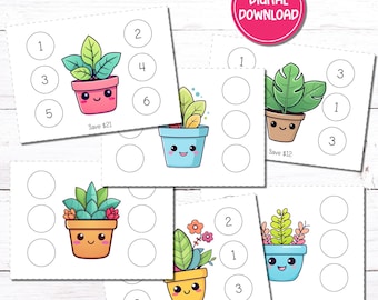 Kawaii Plant Tiny Saving Challenge | Afdrukbare tracker (digitale download)