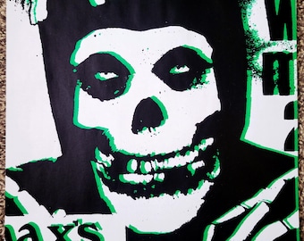 The Misfits Fiend Club Siebdruck Briefumschlag danzig samhain punk