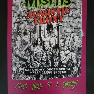 Los carteles originales del espectáculo agnóstico de Misfits, restos del espectáculo de Filadelfia de hace unos años. Impresiones de alta calidad de 12 x 18.