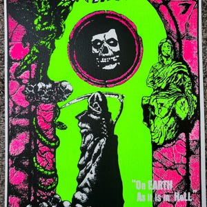 The Misfits Earth AD screenprint. Art by Mad Marc Rude only 10