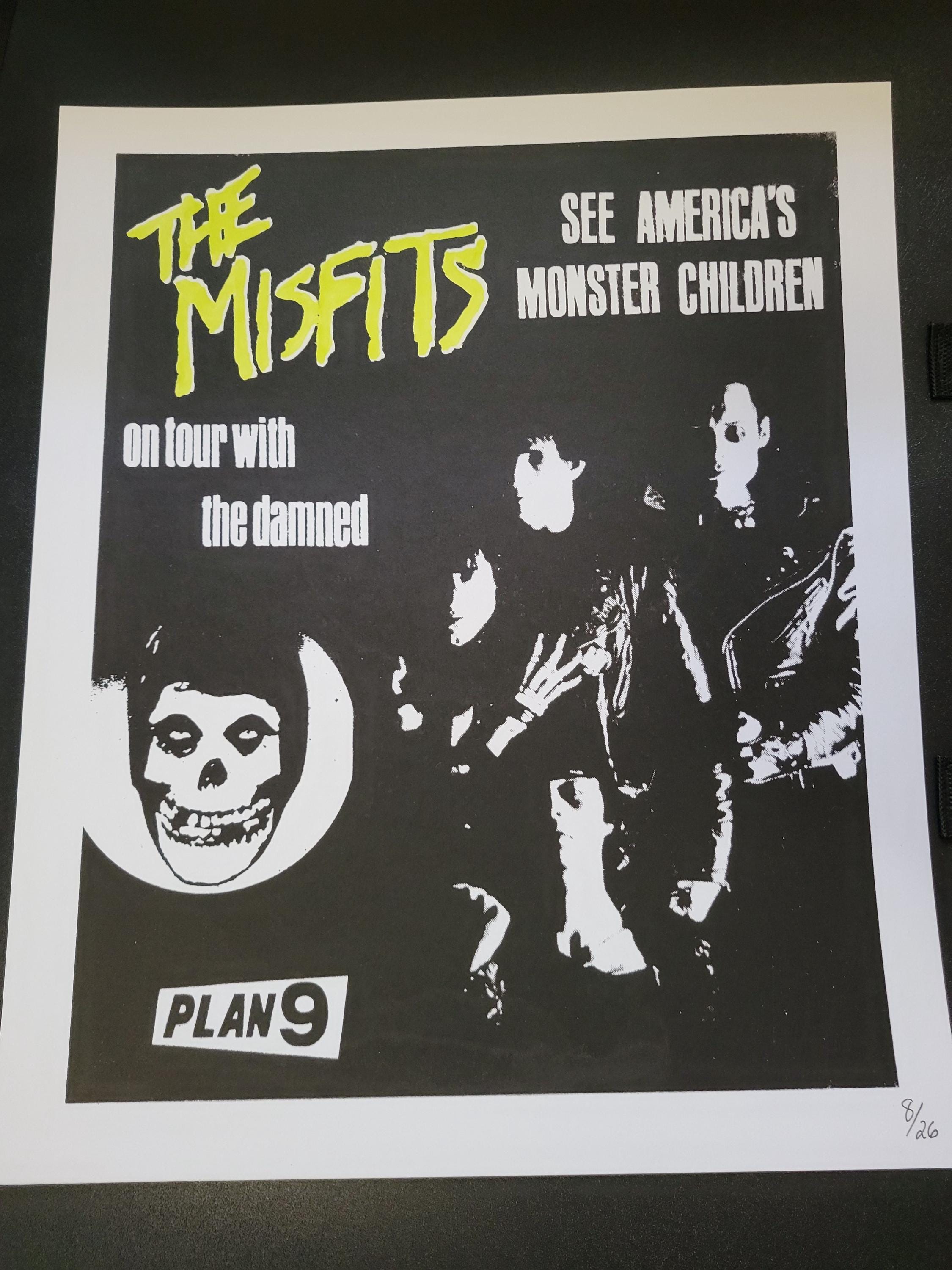 The Misfits Screenprint Flyer/poster for England Tour - Etsy