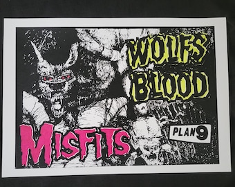 The Misfits Wolf's Blood silkscreen print