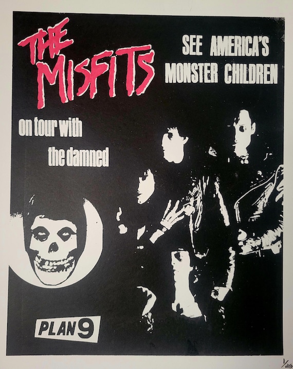 The Misfits Screenprint Flyer/poster for England Tour - Etsy