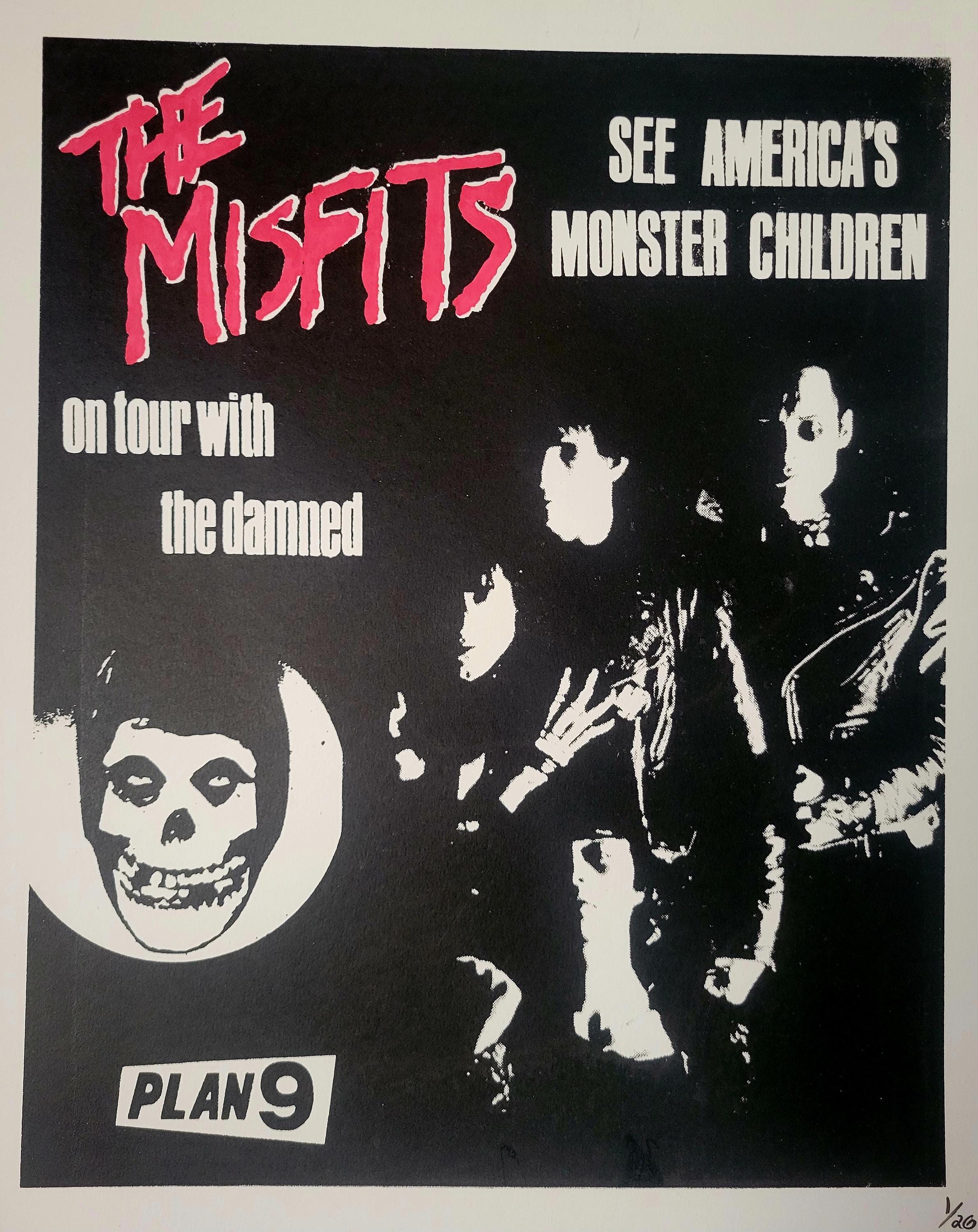 ビンテージ 特大 MISFITS POSTER ミスフィッツポスター PUNK Amazon