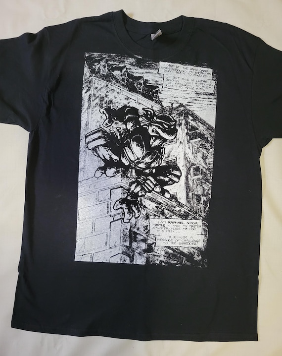Maglietta Donna Teenage Mutant Ninja Turtles Raphael, T-shirt In Cotone Premium Con Stampa Vintage, Taglio Aderente