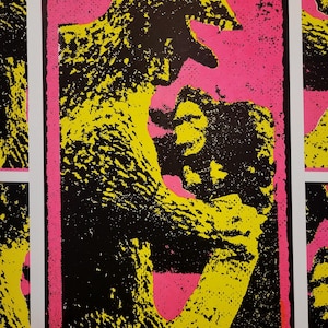 King Kong Vs Godzilla Siebdruck Horrorfilm