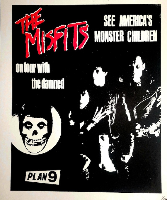 The Misfits Screenprint Flyer/poster for England Tour - Etsy